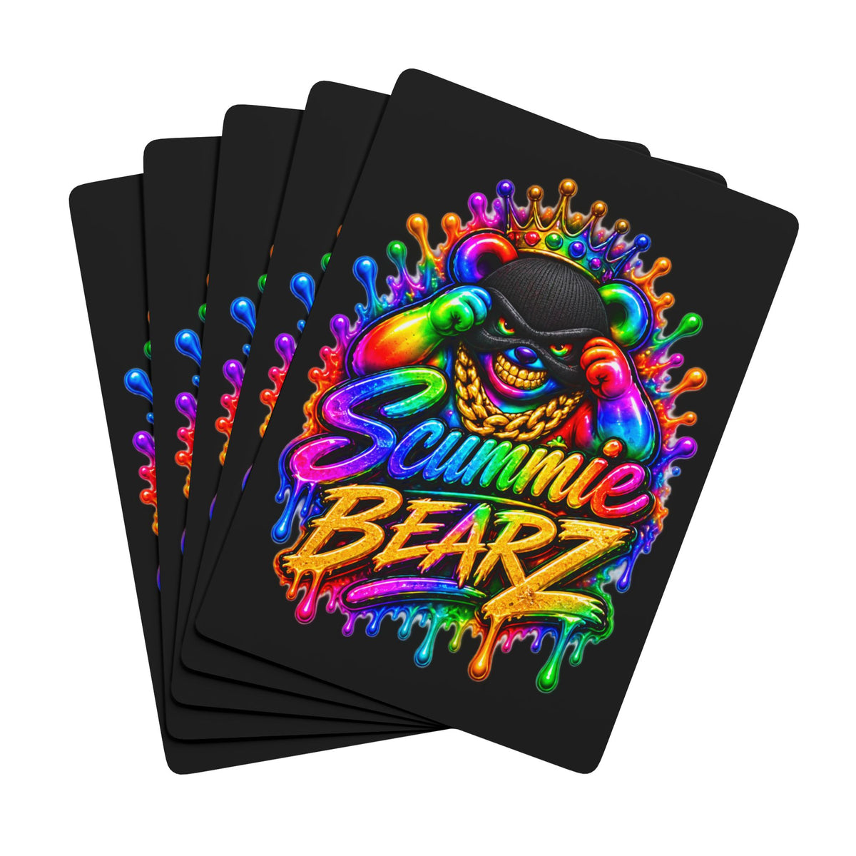 Poker Playing Cards-RAINBOW MASK LOGO-SCUMMIEBEARZ™️