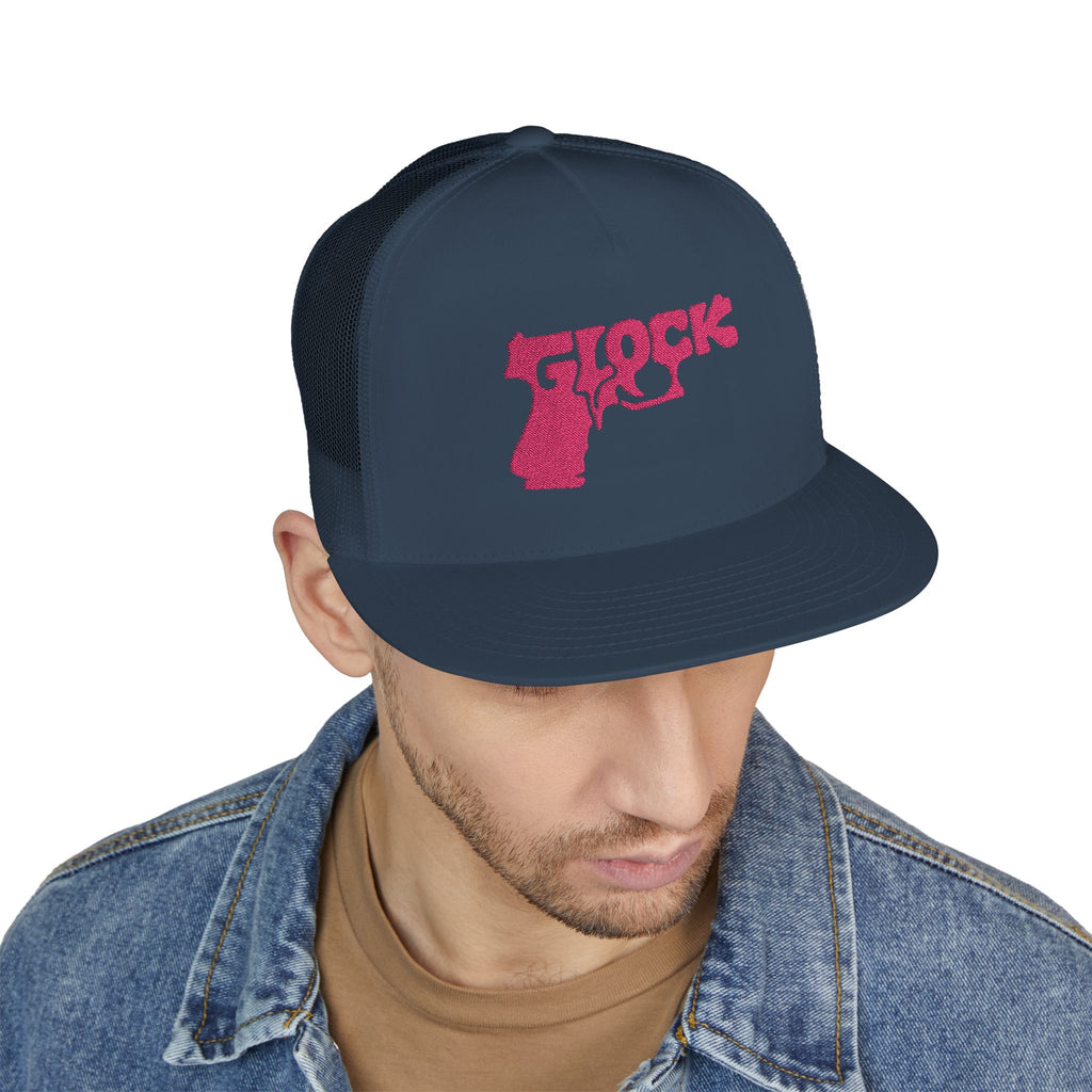 5 Panel Trucker Cap-PINK GLOCK LOGO-SCUMMIEBEARZ™️