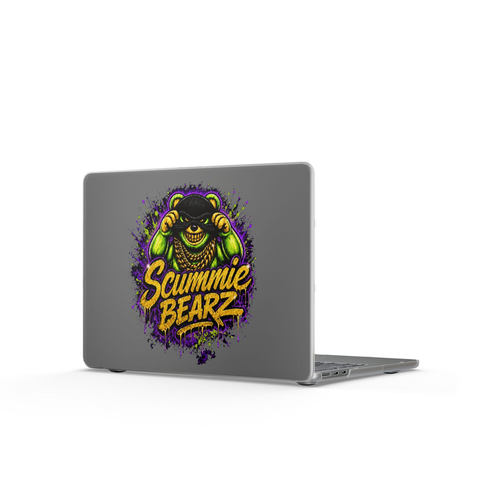 Matte MacBook Cases-GREEN MASK LOGO-SCUMMIEBEARZ™