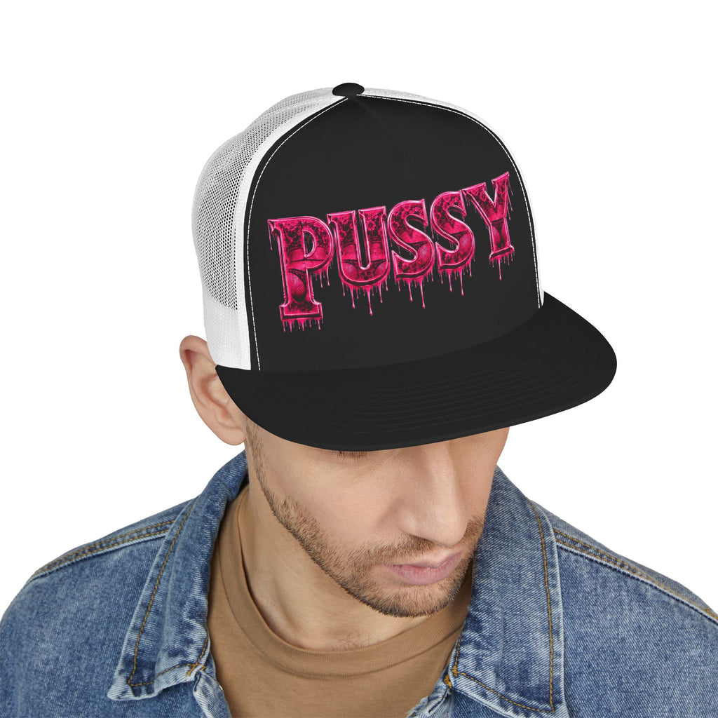 5 Panel Trucker Cap-PINK PU$$Y-SCUMMIEBEARZ™