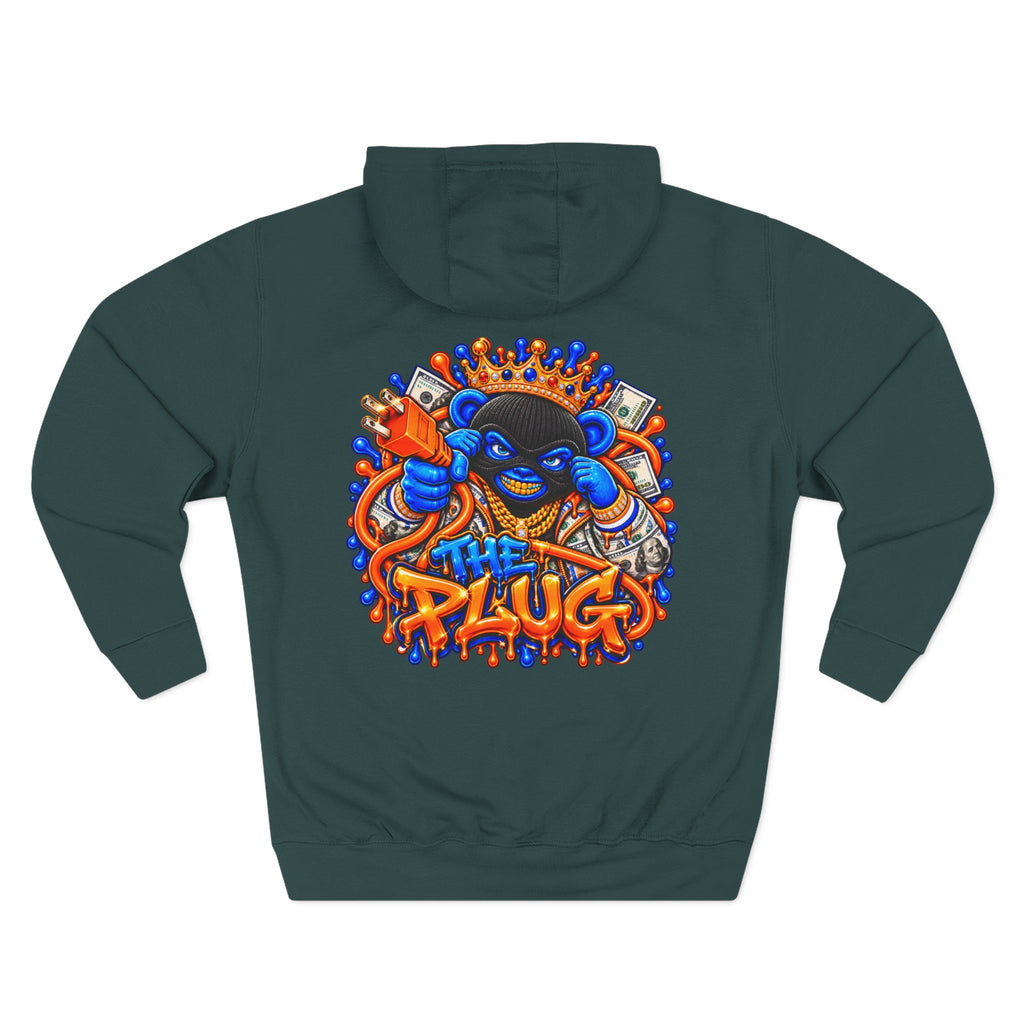 Three-Panel Fleece Hoodie-THE PLUG-SCUMMIEBEARZ™️