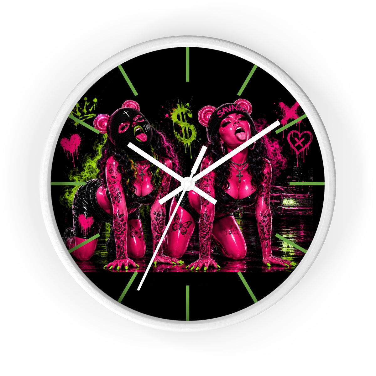 Wall Clock-Sexy But Savage Duo-SCUMMIEBEARZ™️