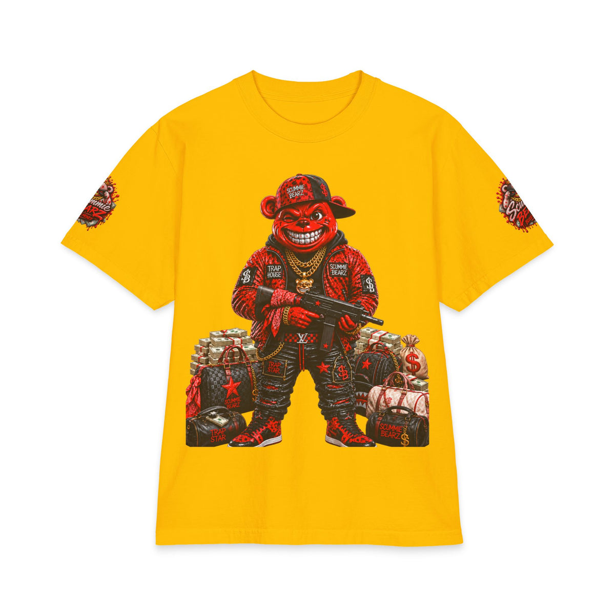Red Draco | SCUMMIEBEARZ™ Shaka Wear Heavyweight Tee