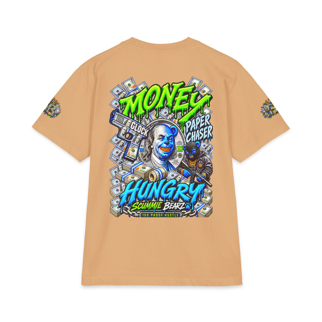 Money Hungry — Alternate Layout | SCUMMIEBEARZ™ Shaka Wear Heavyweight Tee