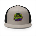 5 Panel Trucker Cap-GREEN/PURPLE MASK LOGO-SCUMMIEBEARZ™