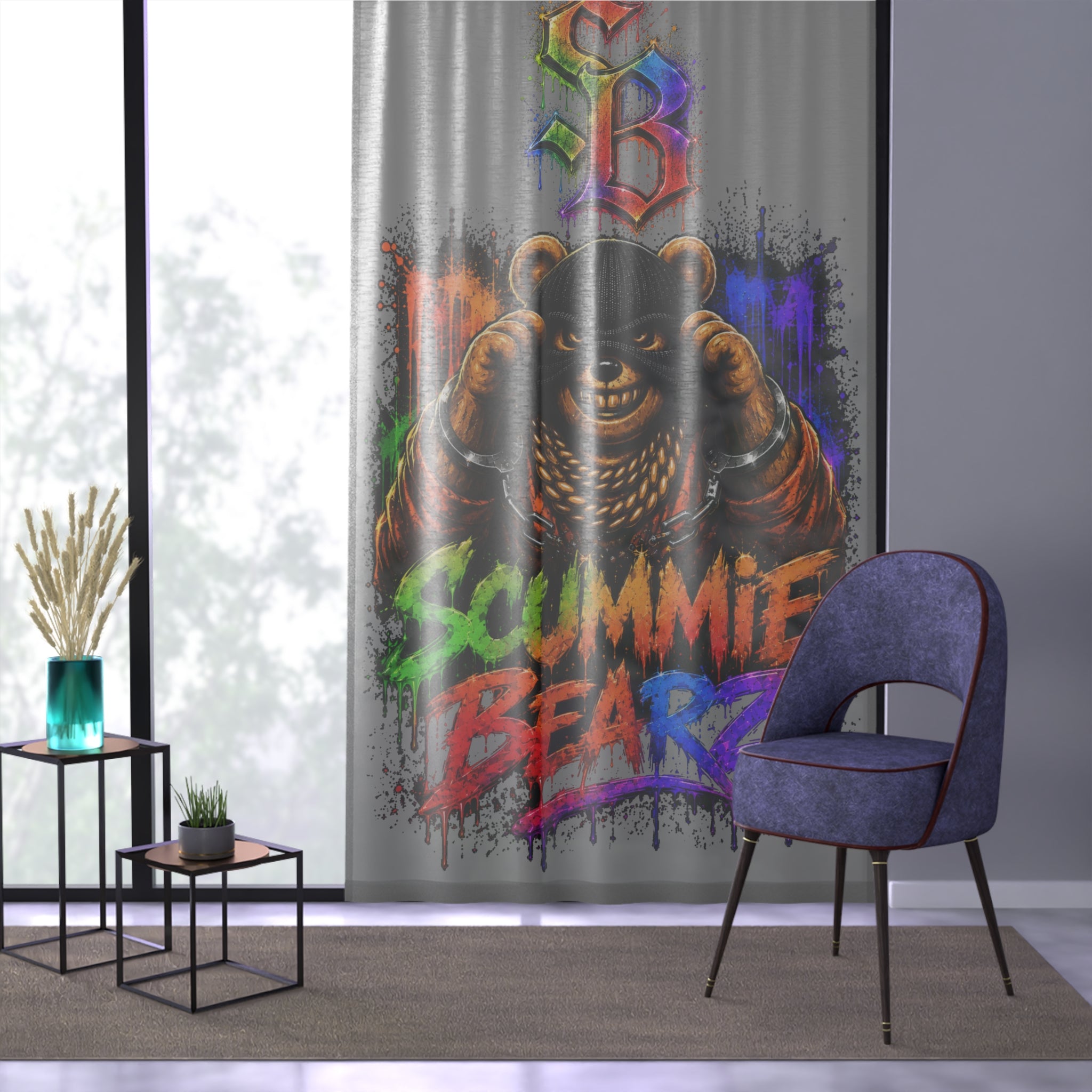 Window Curtain-Rainbow Logo-SCUMMIEBEARZ™