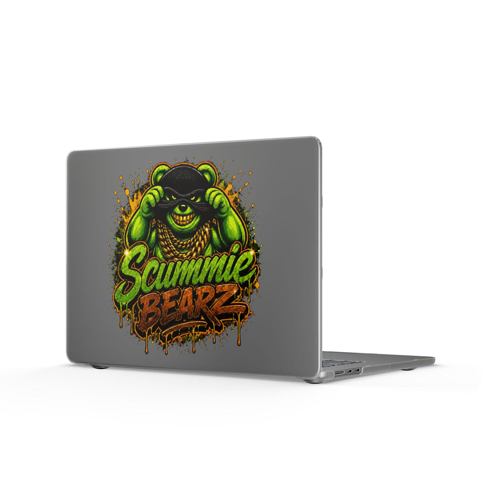 Matte MacBook Cases-GREEN MASK LOGO-SCUMMIEBEARZ™