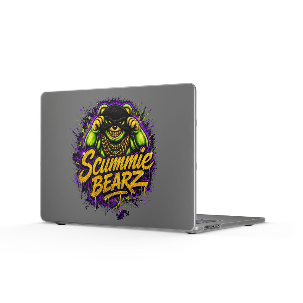 Matte MacBook Cases-GREEN MASK LOGO-SCUMMIEBEARZ™