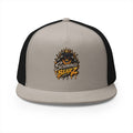 5 Panel Trucker Cap-SILVER/GOLD MASK LOGO-SCUMMIEBEARZ™