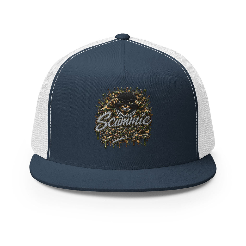 5 Panel Trucker CAP-CAMOUFLAGE MASK LOGO-SCUMMIEBEARZ™