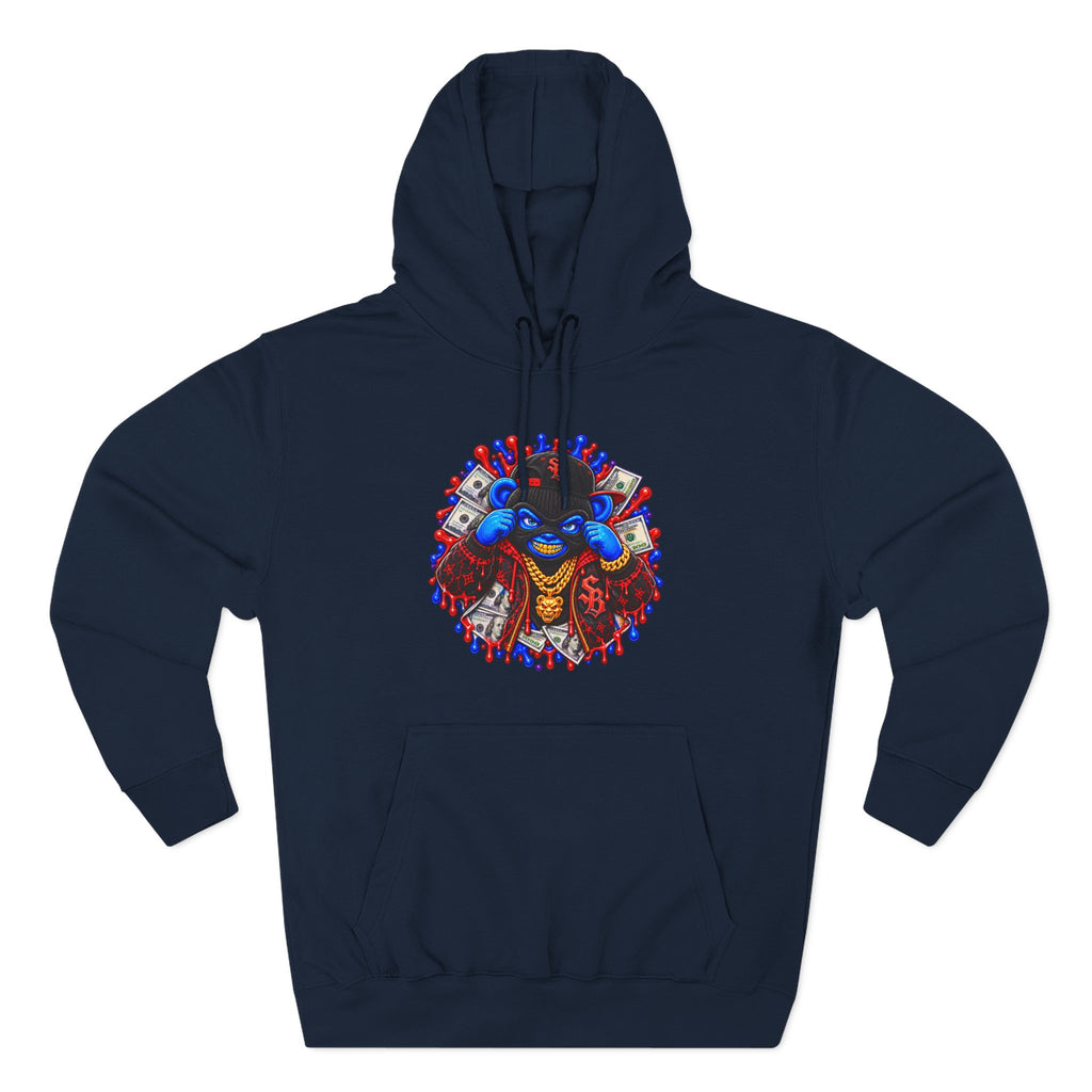 Three-Panel Fleece Hoodie-GET SERVED-SCUMMIEBEARZ™️