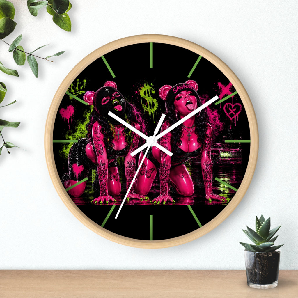 Wall Clock-Sexy But Savage Duo-SCUMMIEBEARZ™️