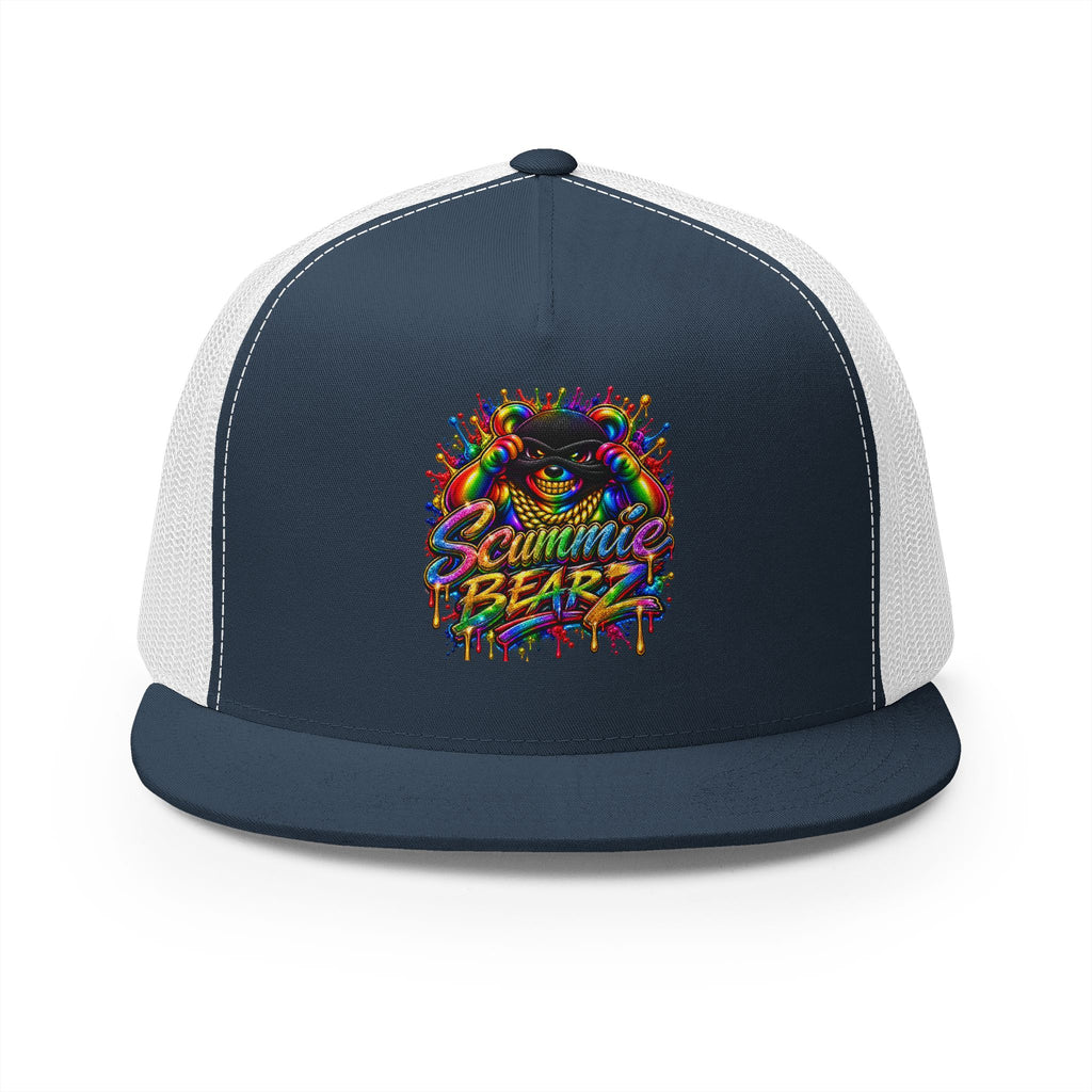 5 Panel Trucker Cap-RAINBOW MASK LOGO-SCUMMIEBEARZ™