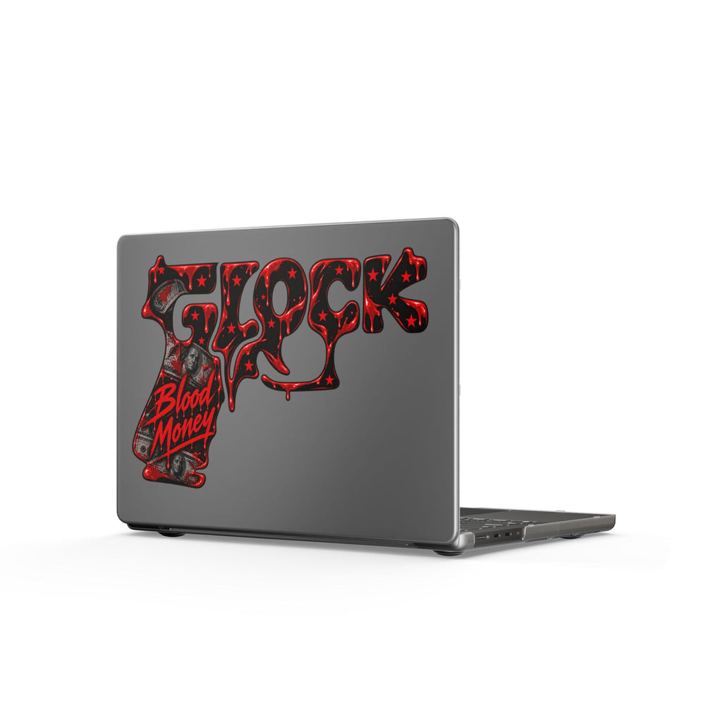 Matte MacBook Cases-BLOOD MONEY GLOCK-SCUMMIEBEARZ™️
