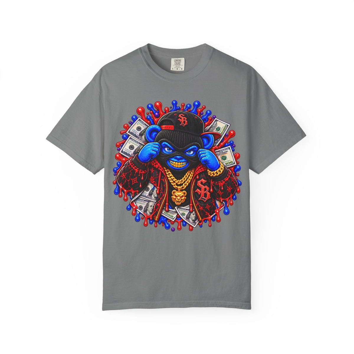 Unisex Garment-Dyed T-shirt-GET SERVED-SCUMMIEBEARZ™️