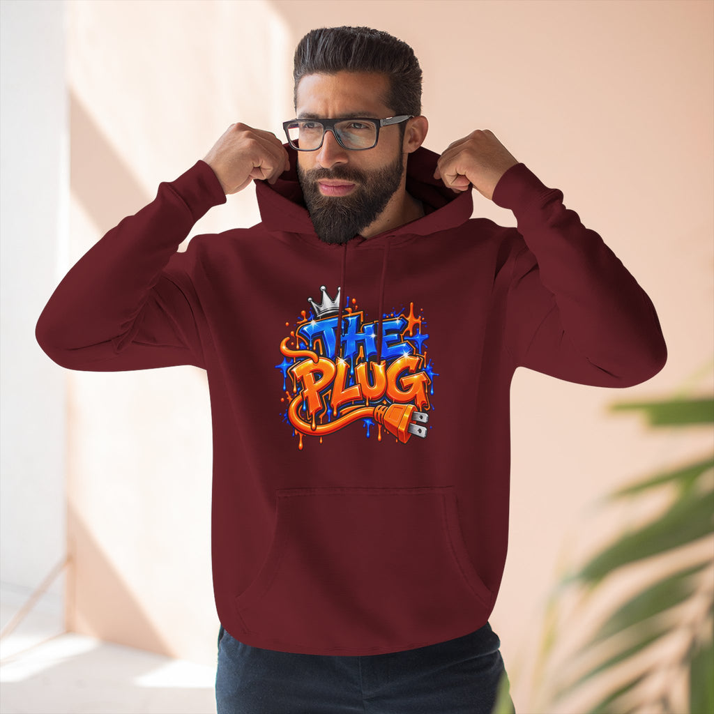 Three-Panel Fleece Hoodie-THE PLUG-SCUMMIEBEARZ™️