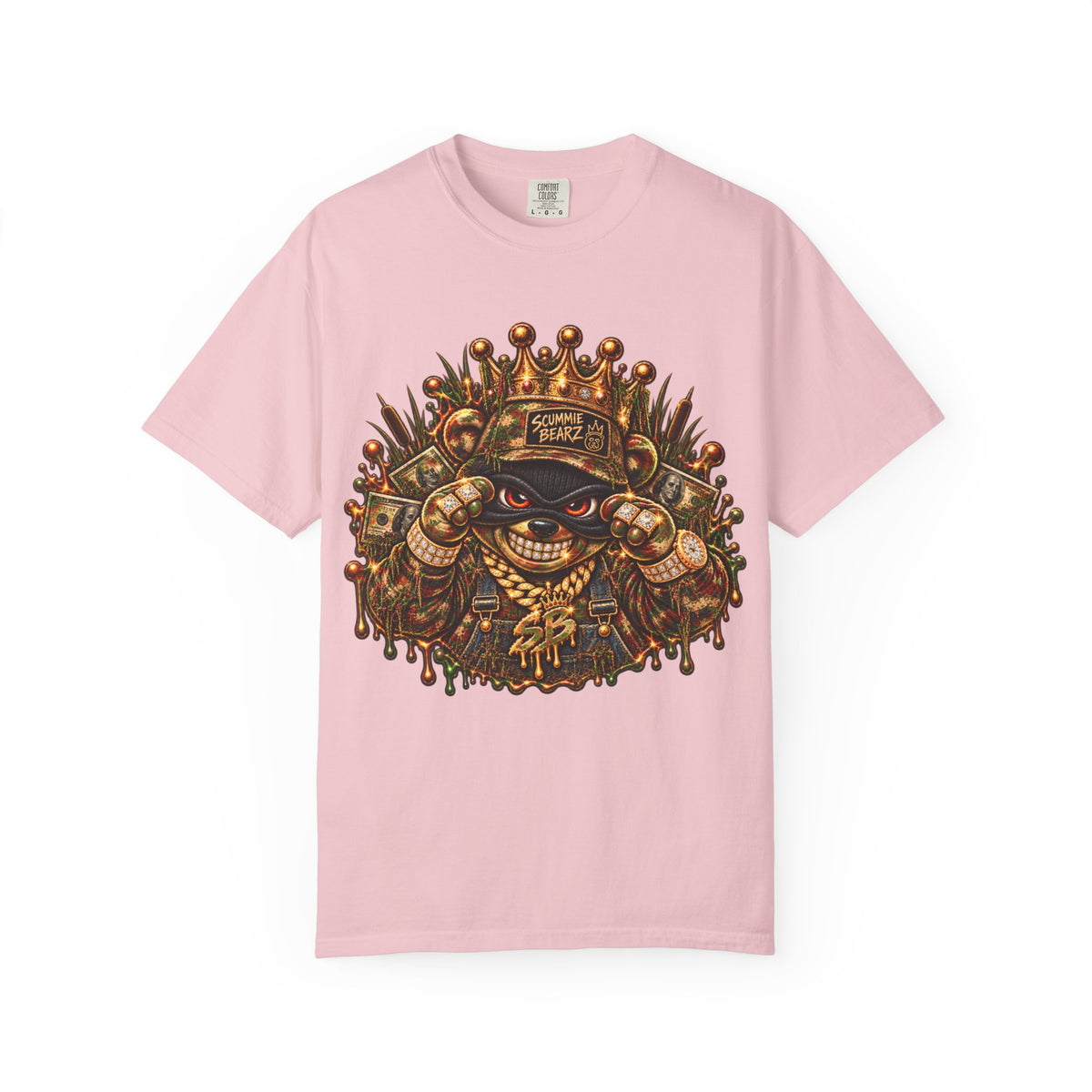 Unisex Garment-Dyed T-shirt-HILLBILLY CAMO GLOCK -SCUMMIEBEARZ™