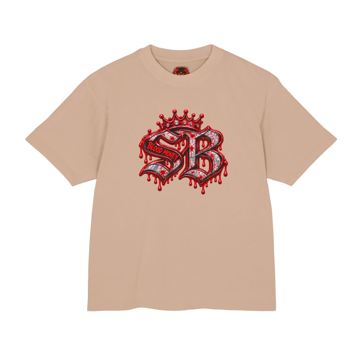 Unisex Urban Heavy Tee-BLOOD MONEY — MONEY, PRESSURE & STREET LOYALTY 🩸💵🔥-SCUMMIEBEARZ™️