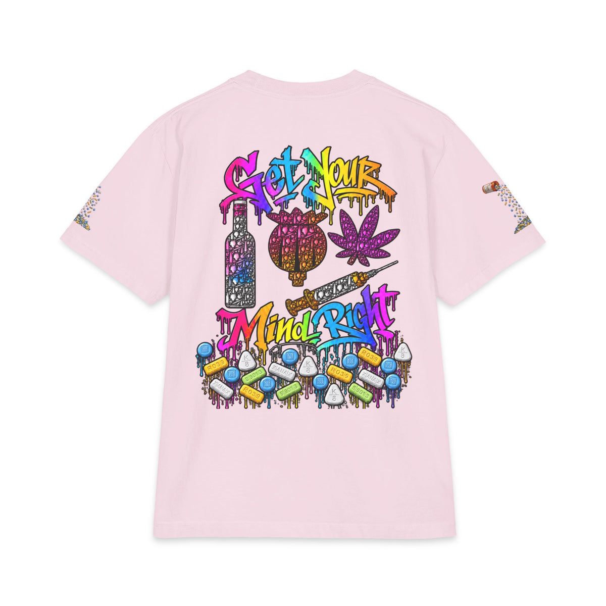Get Your Mind Right — Multicolor Remix | SCUMMIEBEARZ™ Shaka Wear Heavyweight Tee