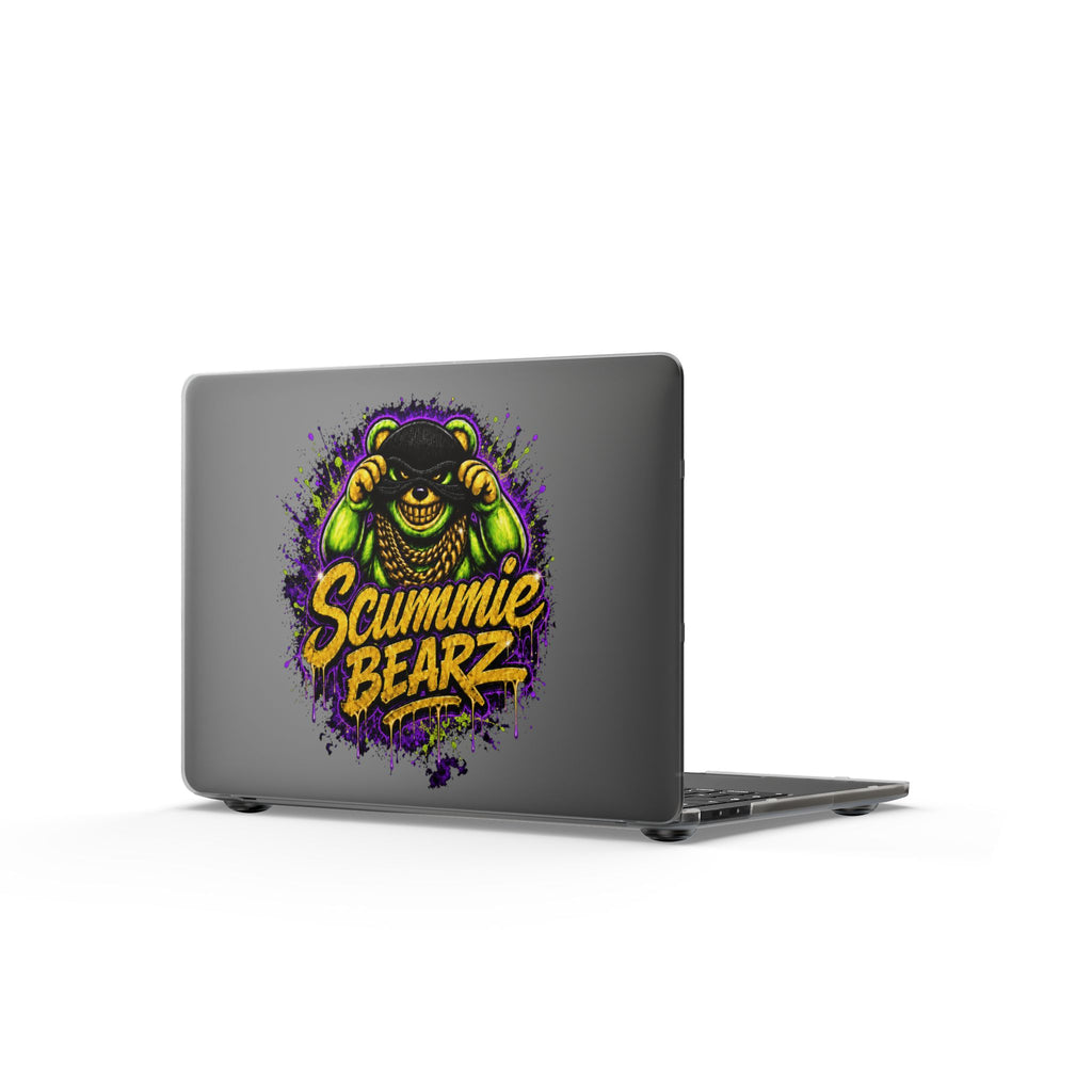 Matte MacBook Cases-GREEN MASK LOGO-SCUMMIEBEARZ™