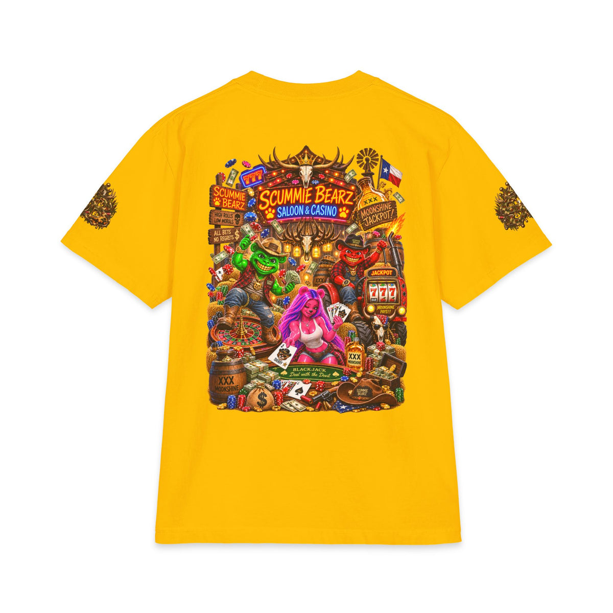Saloon And Casino | SCUMMIEBEARZ™ Shaka Wear Heavyweight Tee