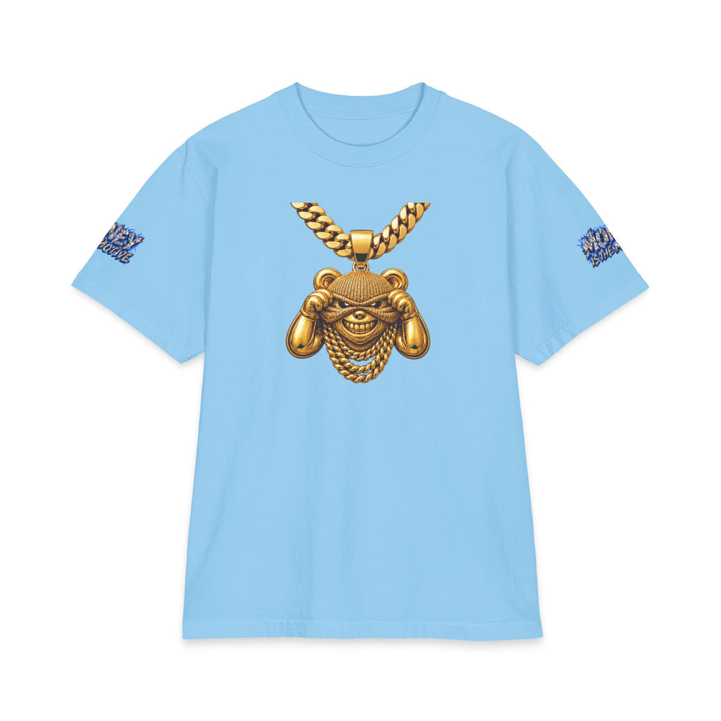 Money Is The Motive Gold Pendant | SCUMMIEBEARZ™ Shaka Wear Heavyweight Tee