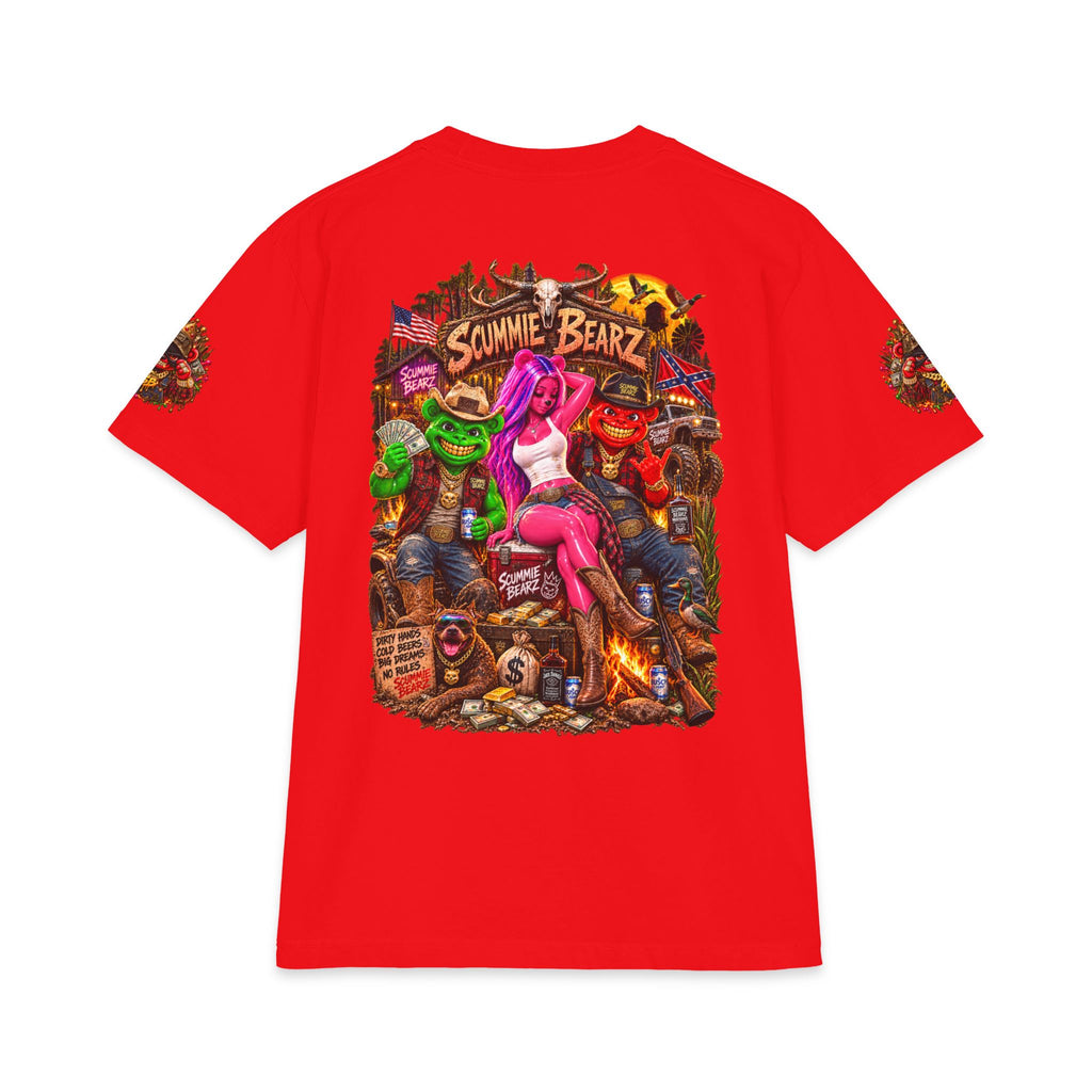 Boots, Booze, And Bad Company | SCUMMIEBEARZ™ Shaka Wear Heavyweight Tee