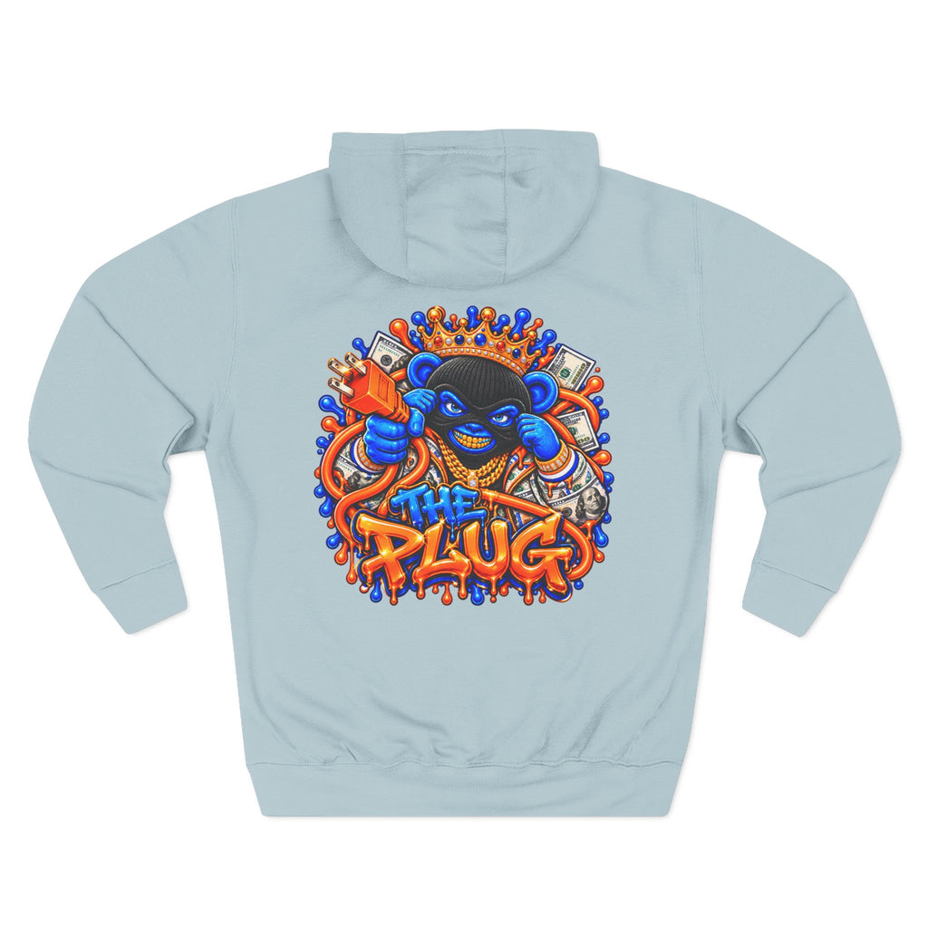 Three-Panel Fleece Hoodie-THE PLUG-SCUMMIEBEARZ™️
