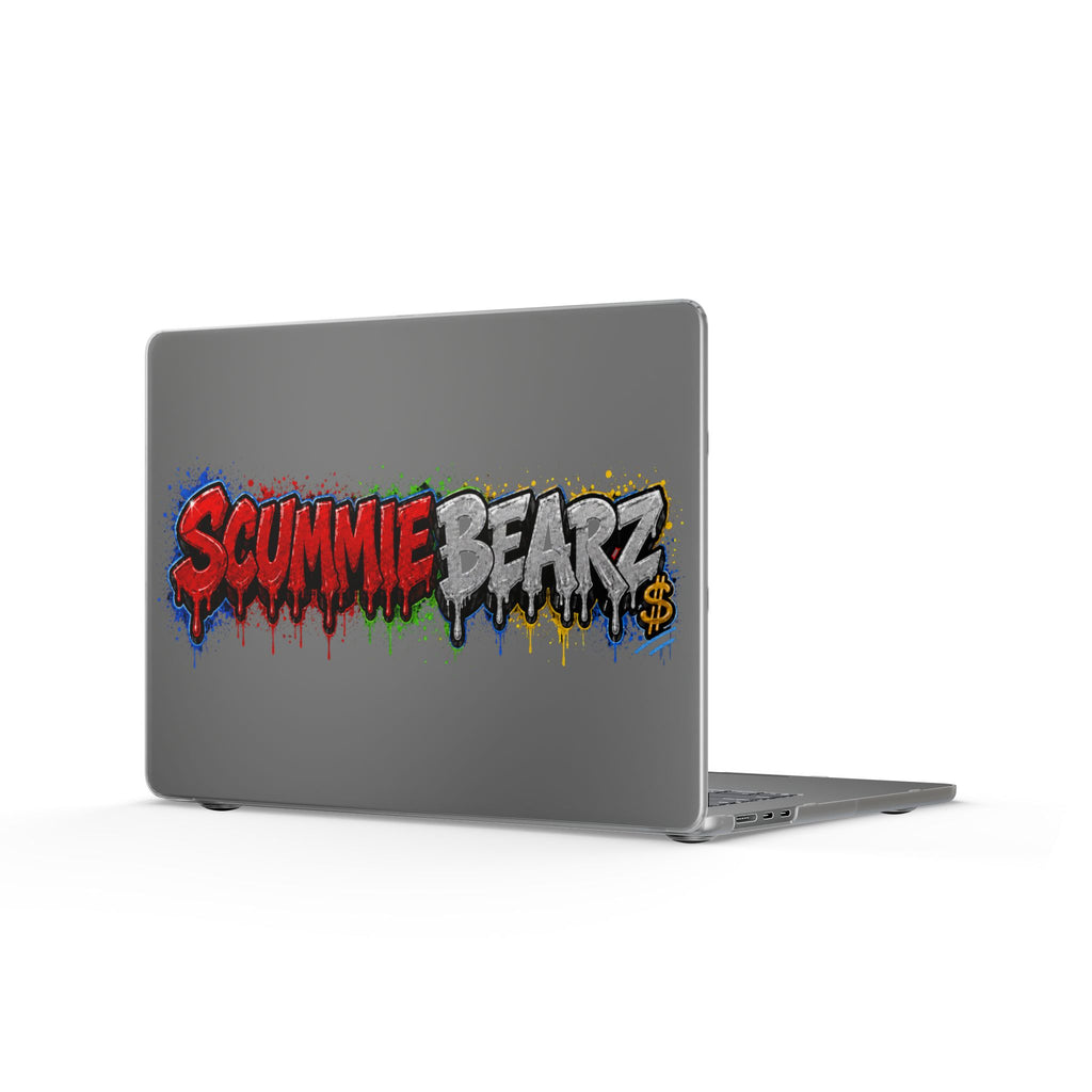 Matte MacBook Cases-RED / SILVER LOGO-SCUMMIEBEARZ™