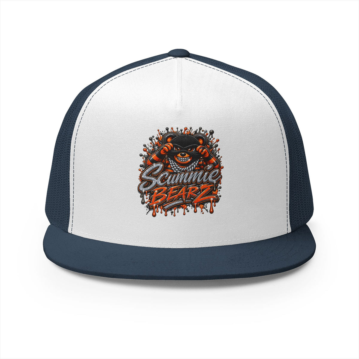 5 Panel Trucker Cap-LOCKED UP MASK LOGO-SCUMMIEBEARZ™
