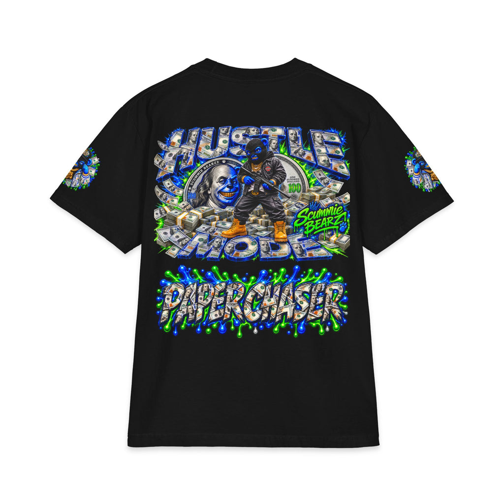 Hustle Mode, Green Remix | SCUMMIEBEARZ™ Shaka Wear Heavyweight Tee
