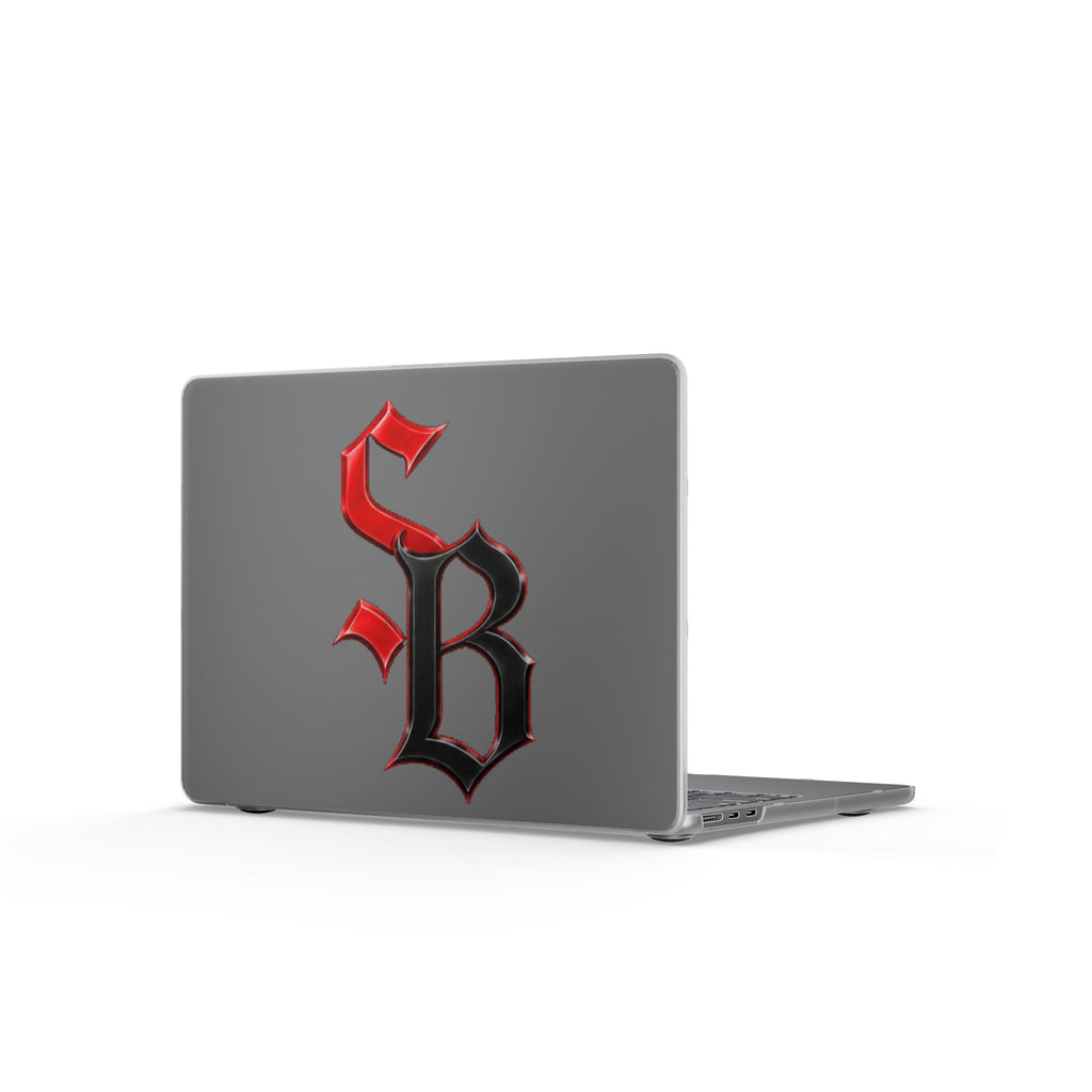 Matte MacBook Cases-RED/BLACK SB LOGO-SCUMMIEBEARZ™️