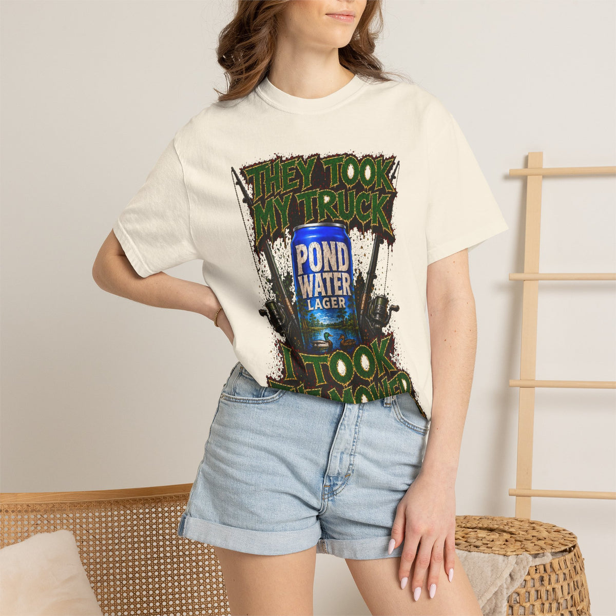 Unisex Garment-Dyed T-shirt- pond water mydaileys ininpound-SCUMMIEBEARZ™
