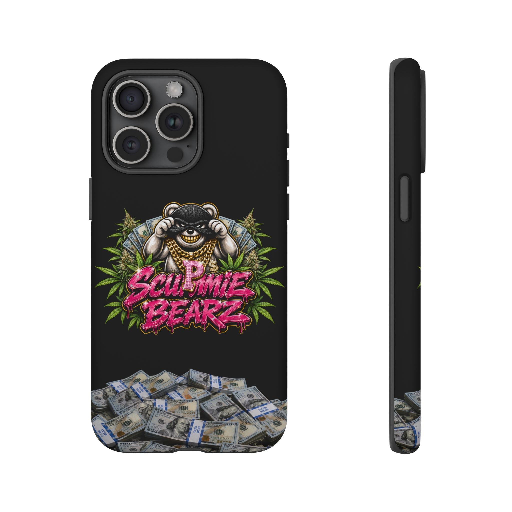 SCUMMIEBEARZ P.M.W. (P***y Money Weed) Logo Tough Cases
