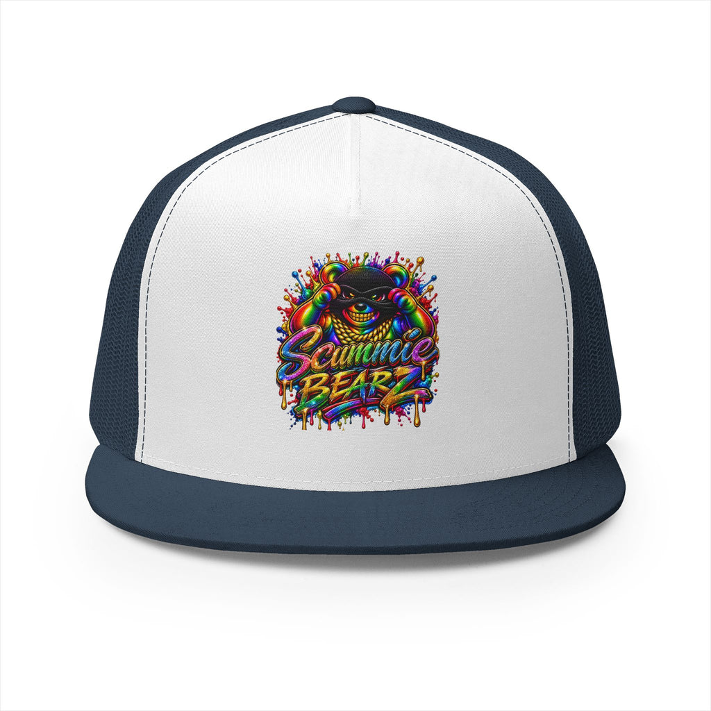 5 Panel Trucker Cap-RAINBOW MASK LOGO-SCUMMIEBEARZ™