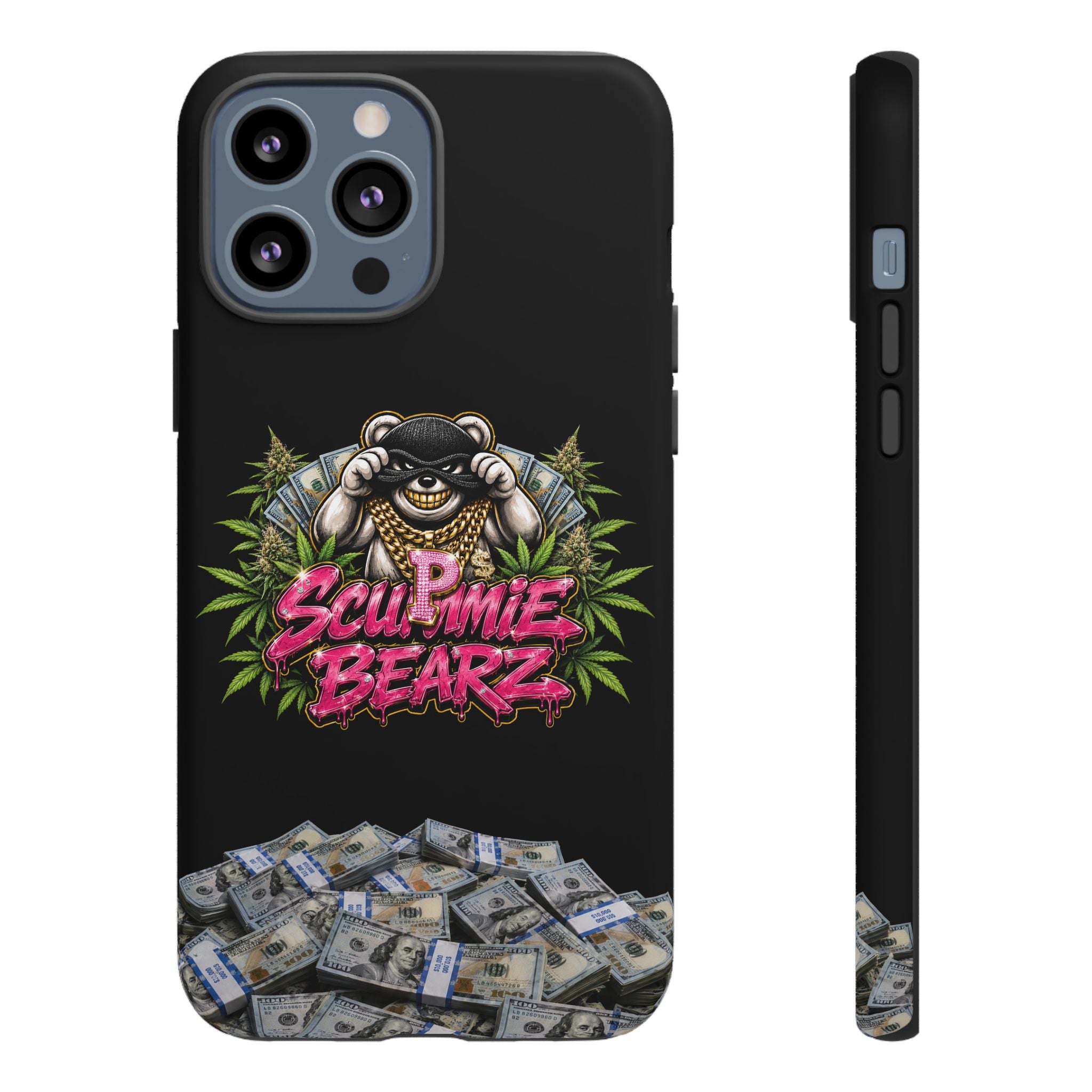 SCUMMIEBEARZ P.M.W. (P***y Money Weed) Logo Tough Cases