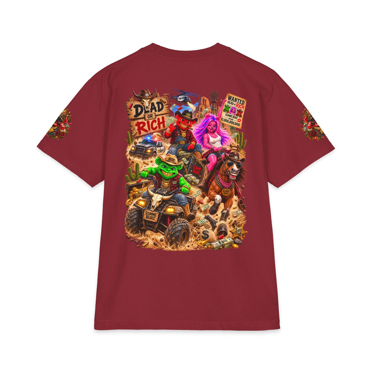 Dead Rich | SCUMMIEBEARZ™ Shaka Wear Heavyweight Tee