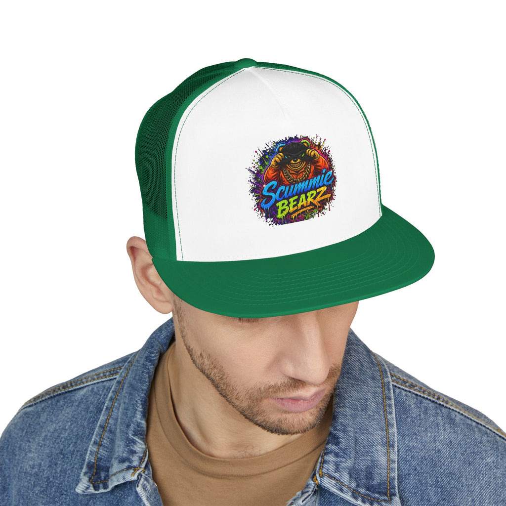 5 Panel Trucker Cap-RAINBOW MASK LOGO-SCUMMIEBEARZ™
