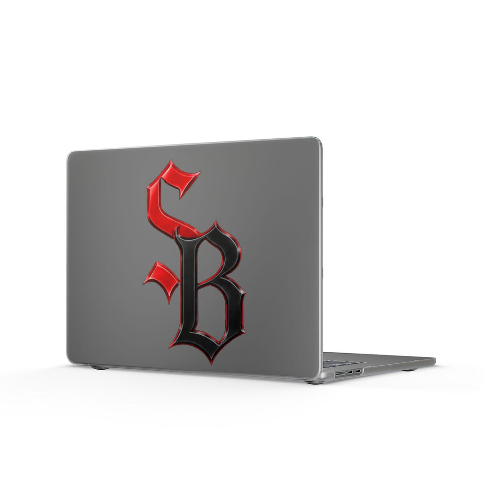 Matte MacBook Cases-RED/BLACK SB LOGO-SCUMMIEBEARZ™️
