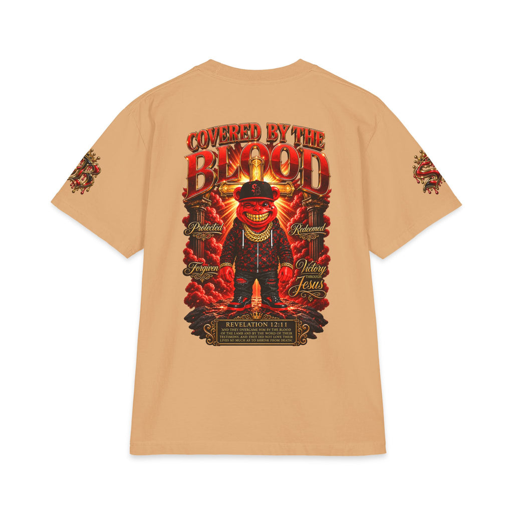 Covered by the Blood | SCUMMIEBEARZ™ Shaka Wear Heavyweight Tee
