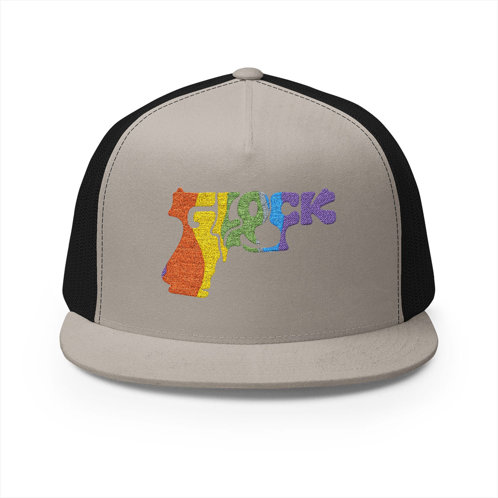 5 Panel Trucker Cap-RAINBOW GLOCK LOGO-SCUMMIEBEARZ™️