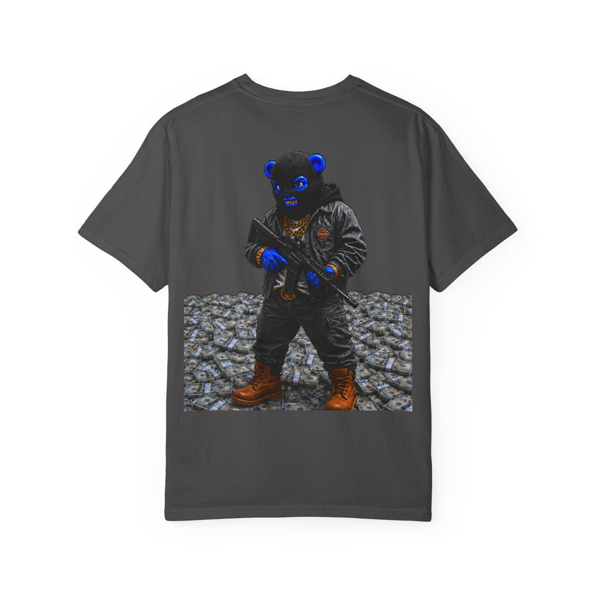 Unisex Garment-Dyed T-SHIRT- PAPER CHASER-SCUMMIEBEARZ™