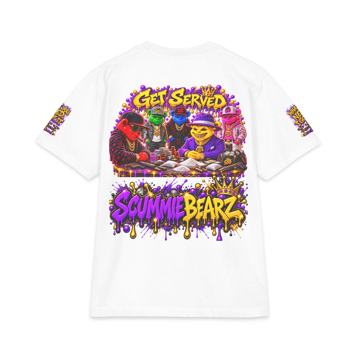 Get Served Trap House Edition | SCUMMIEBEARZ™ Shaka Wear Heavyweight Tee