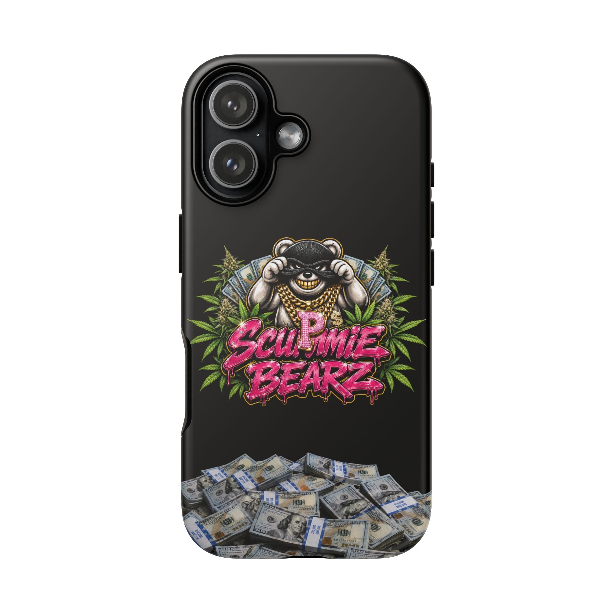 SCUMMIEBEARZ P.M.W. (P***y Money Weed) Logo Tough Cases