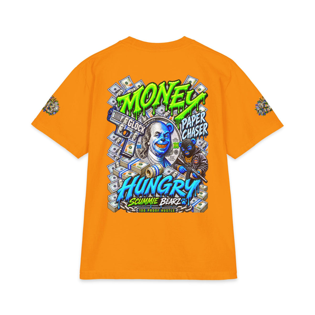 Money Hungry — Alternate Layout | SCUMMIEBEARZ™ Shaka Wear Heavyweight Tee