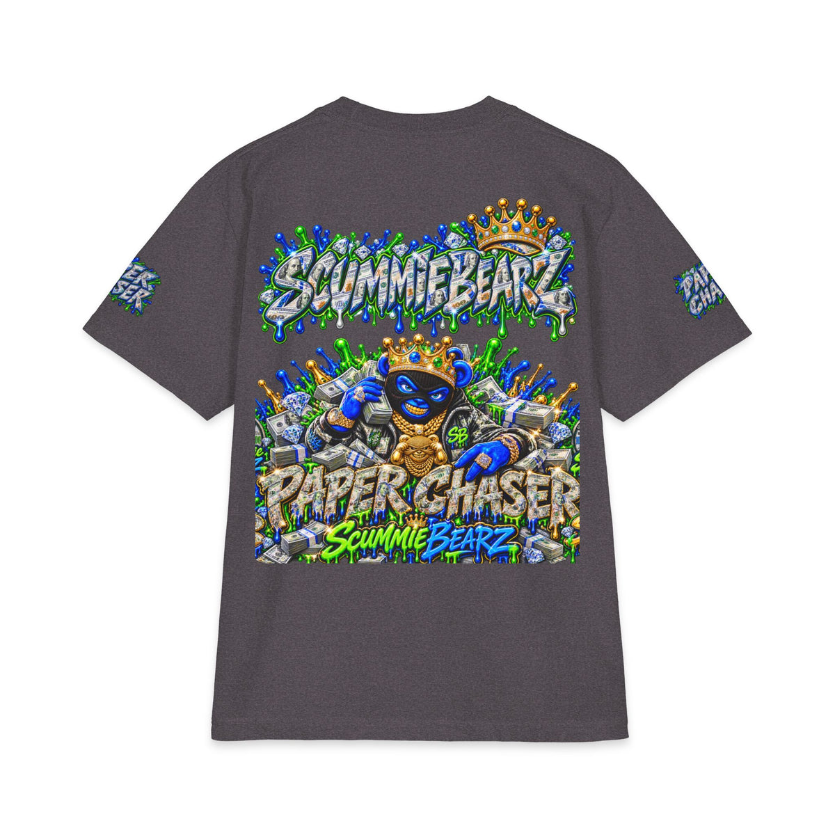 Sb Logo Paperchaser Masked Crown | SCUMMIEBEARZ™ Shaka Wear Heavyweight Tee