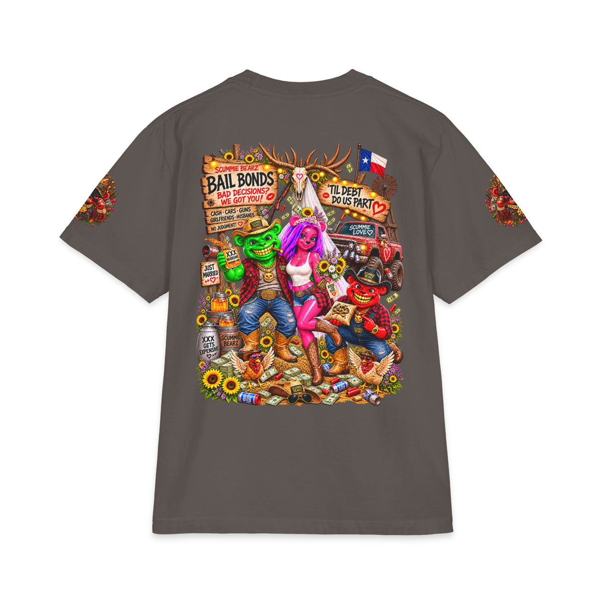 Hillbilly Bail Bonds | SCUMMIEBEARZ™ Shaka Wear Heavyweight Tee