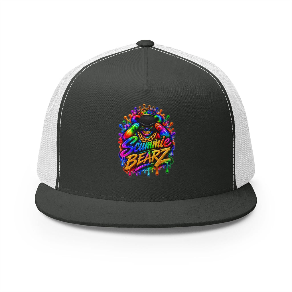 5 Panel Trucker Cap-RAINBOW MASK LOGO-SCUMMIEBEARZ™