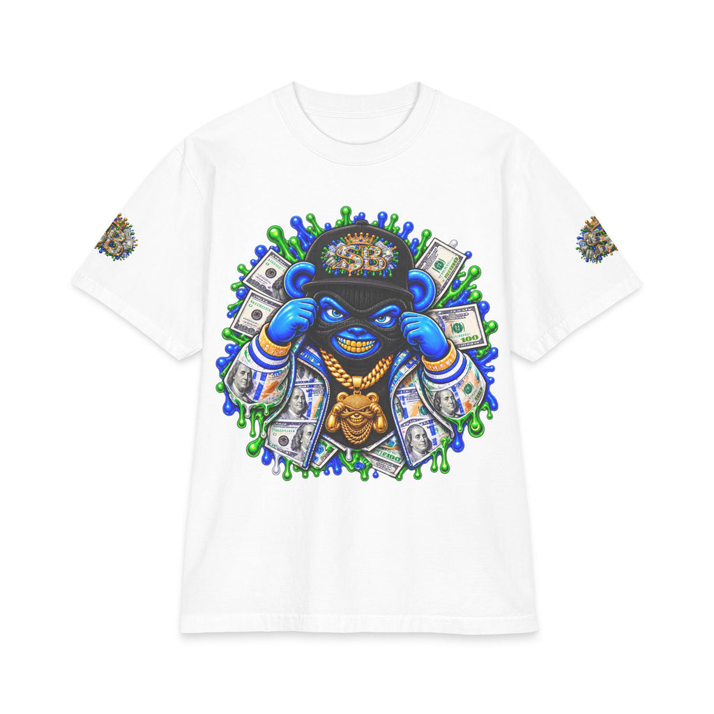 Money, Hungry Green Remix | SCUMMIEBEARZ™ Shaka Wear Heavyweight Tee