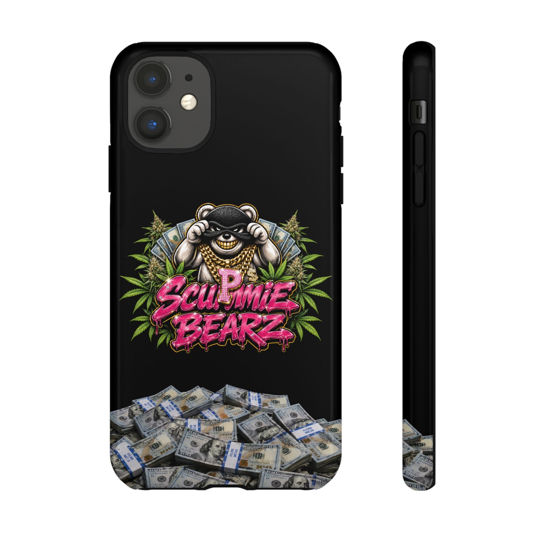 SCUMMIEBEARZ P.M.W. (P***y Money Weed) Logo Tough Cases